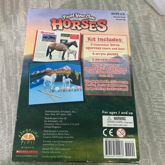 Kids Scholastic Paint Your Own Horses Kit - Picture 4 of 5